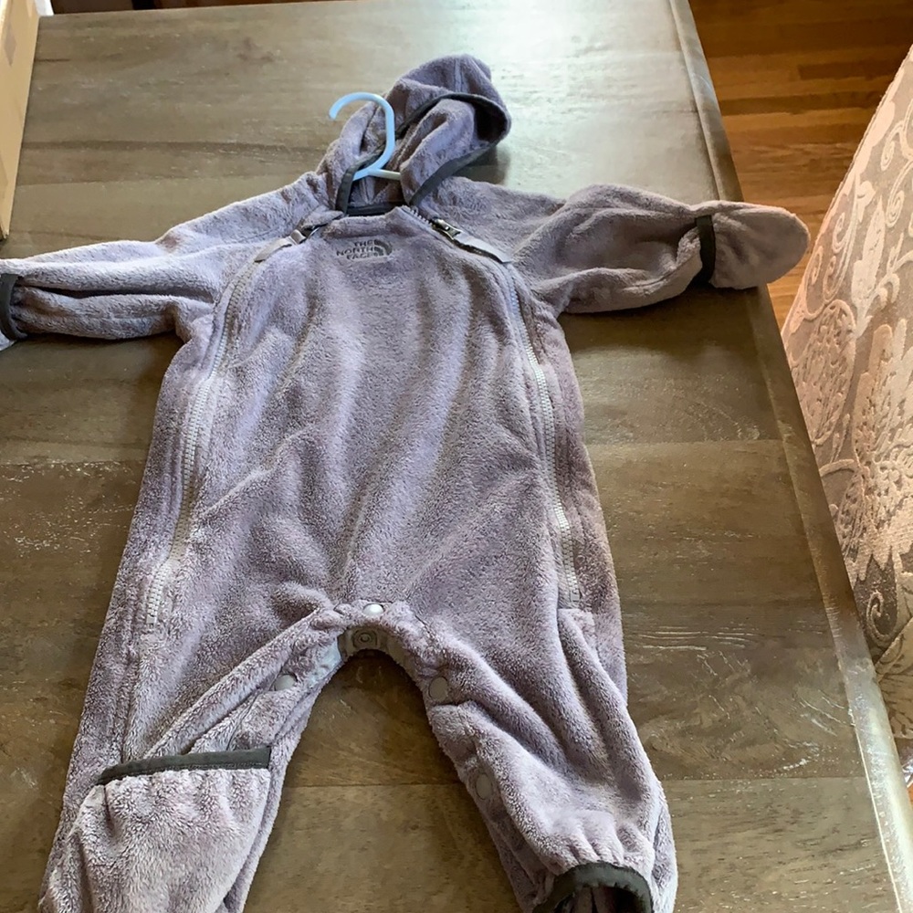 Baby north face fleece snow suite size 3-6 months
